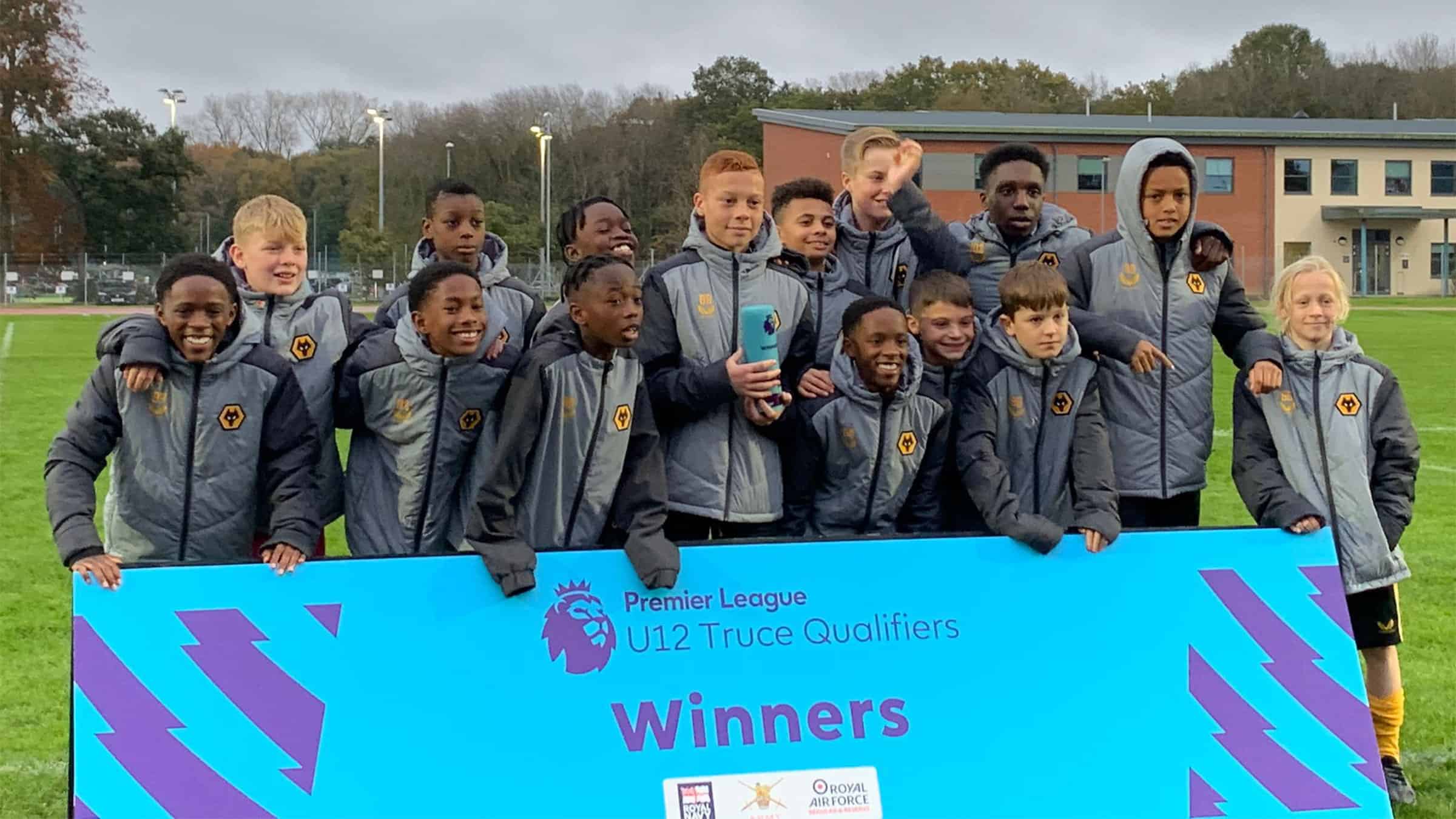 Under12s qualify for Christmas Truce Tournament Wolves Academy